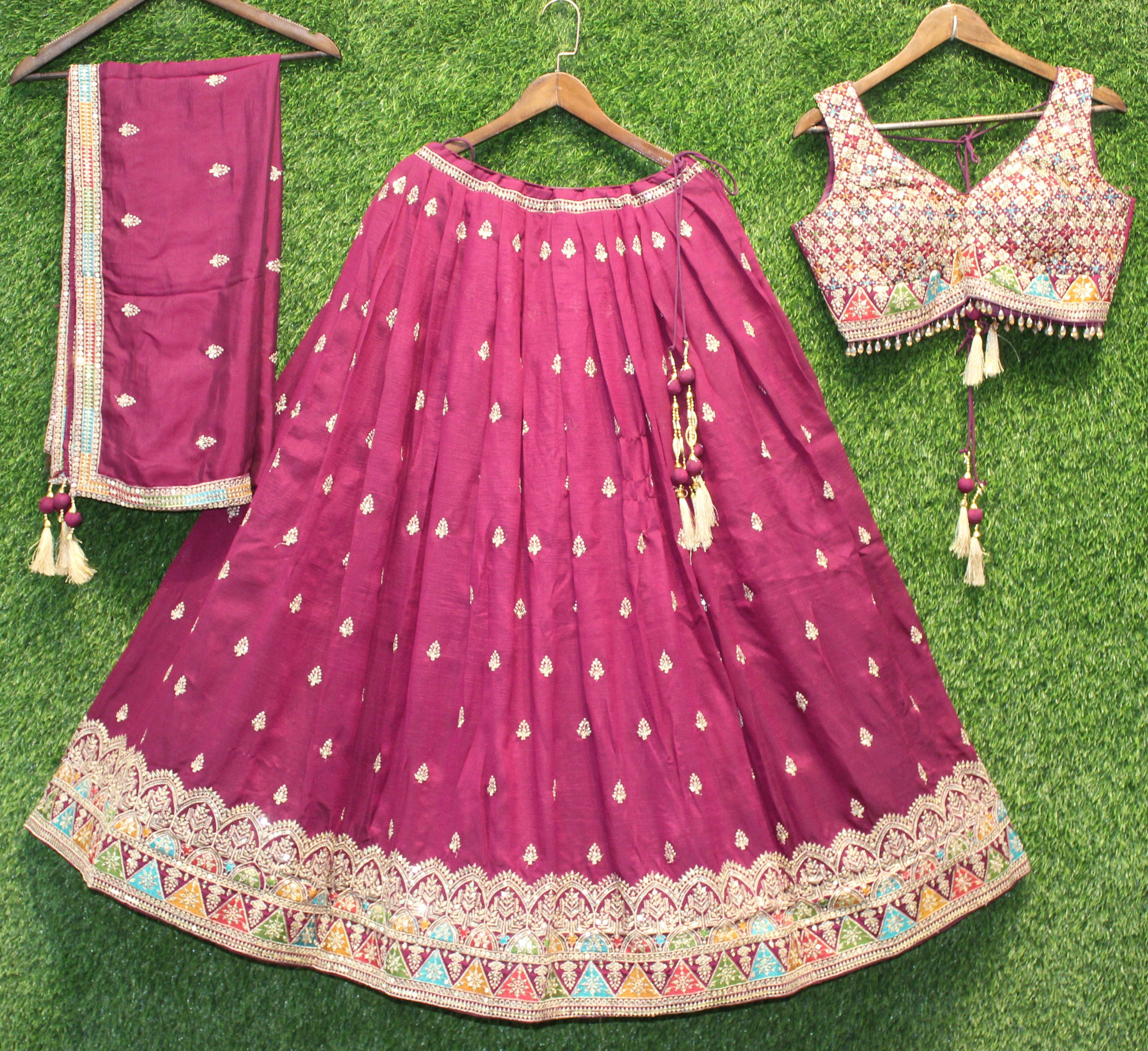 Silk Chaniya choli