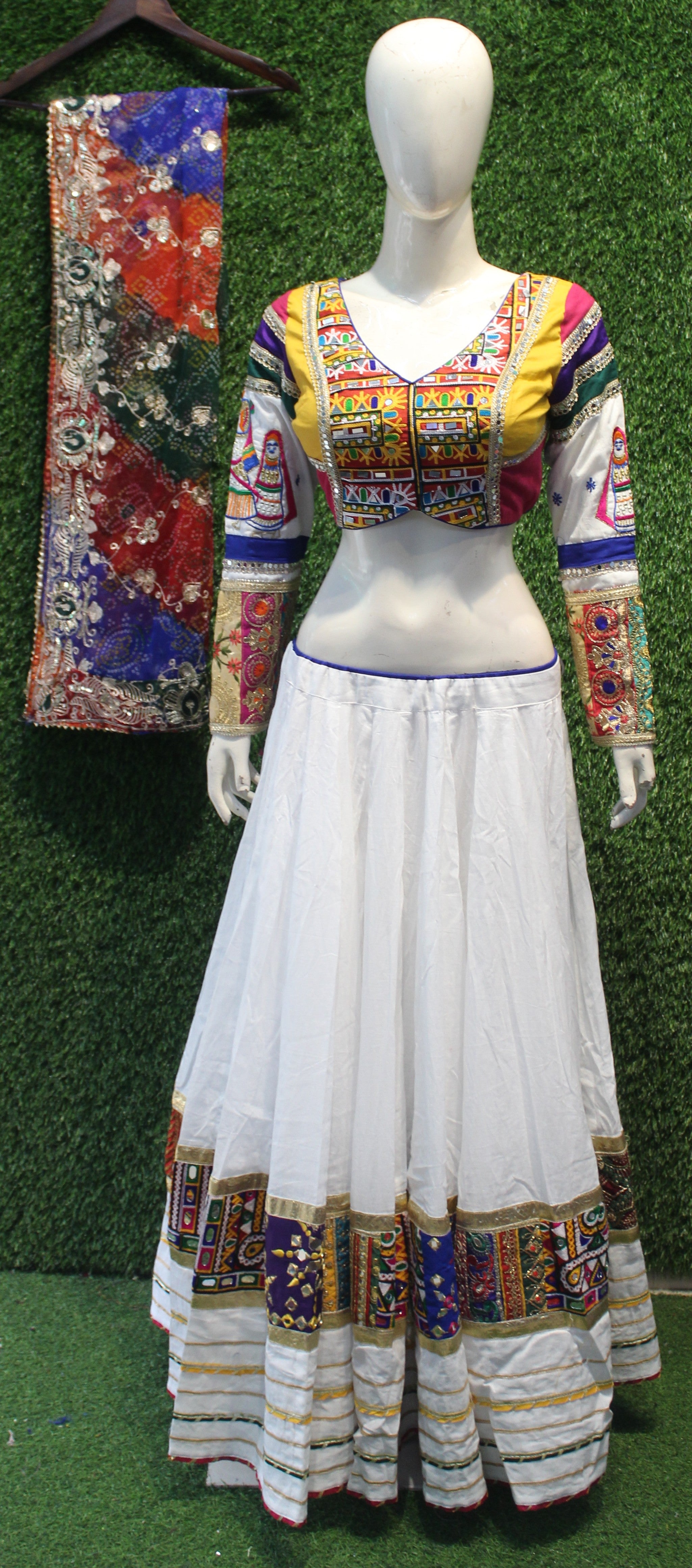 Multicolor Embroidered Traditional Lehenga Choli Set