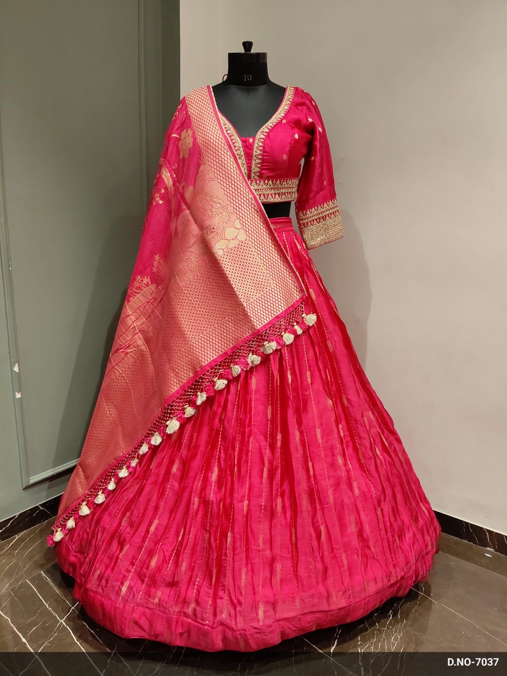 Premium Silk Zari Weaving Chaniya Choli with Designer Dupatta