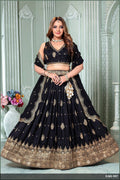 Black premium silk zari Chaniya Choli