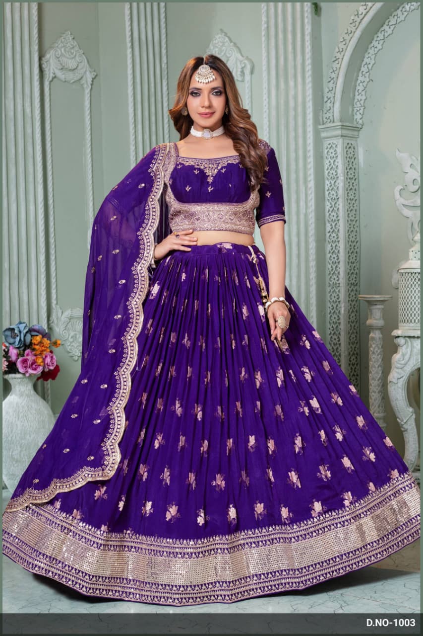 Premium Silk Zari Weaving Chaniya Choli with Designer Dupatta for Wedding & Navratri