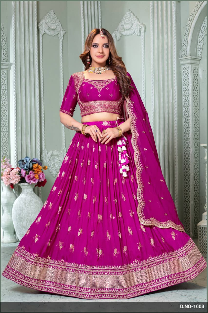 Premium Silk Zari Weaving Chaniya Choli with Designer Dupatta for Wedding & Navratri