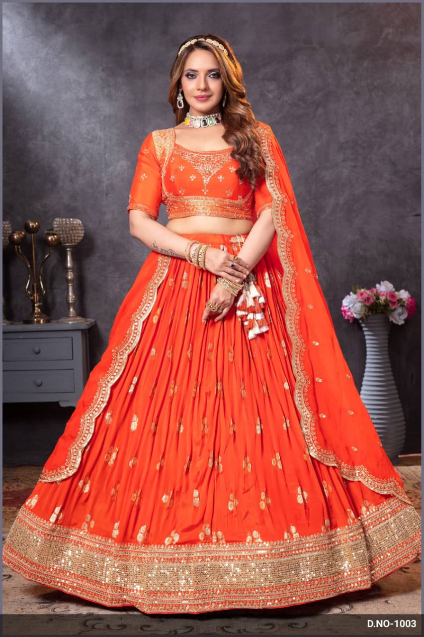 Premium Silk Zari Weaving Chaniya Choli with Designer Dupatta for Wedding & Navratri