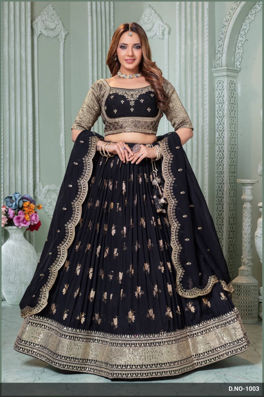 Premium Silk Zari Weaving Chaniya Choli with Designer Dupatta for Wedding & Navratri