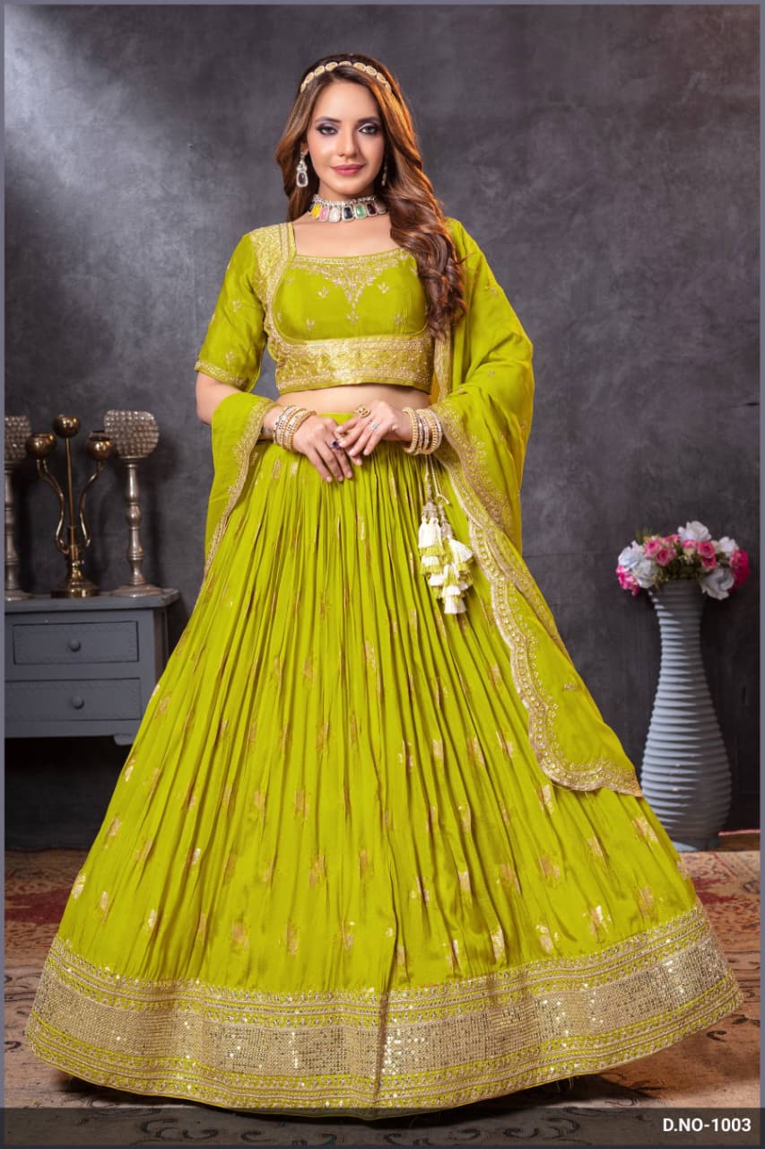 Premium Silk Zari Weaving Chaniya Choli with Designer Dupatta for Wedding & Navratri