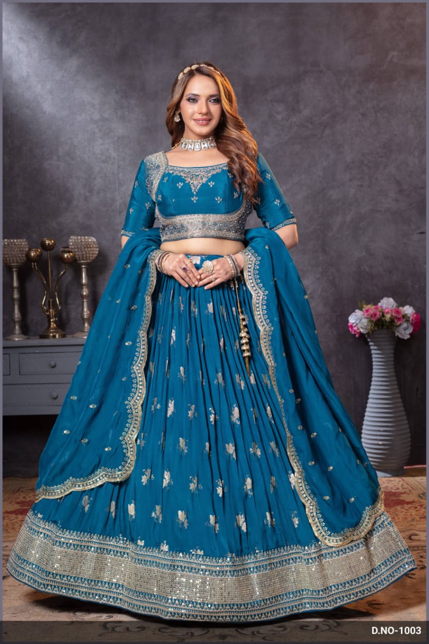 Premium Silk Zari Weaving Chaniya Choli with Designer Dupatta for Wedding & Navratri