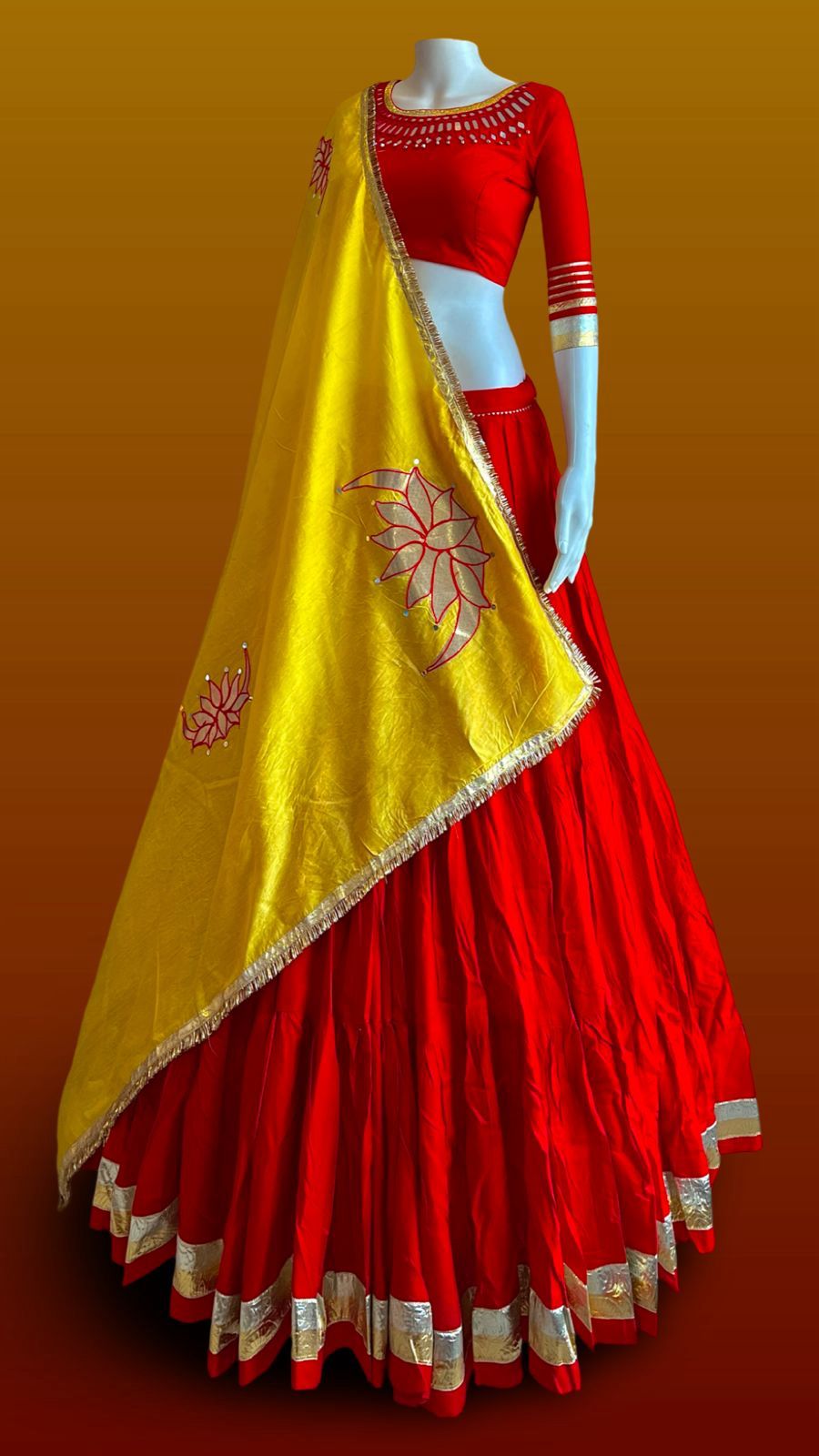 Elegant Mirror Work Chaniya Choli with Dupatta (Multi Color Collection)