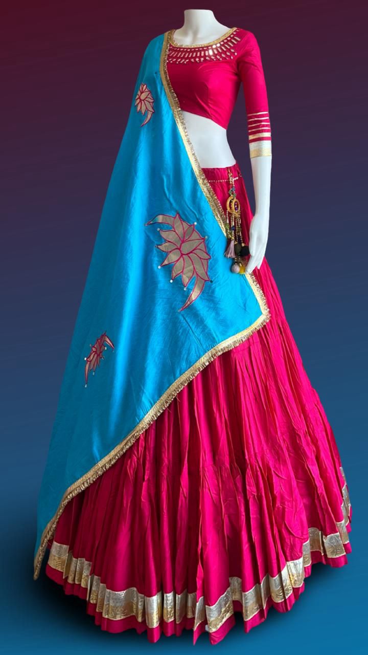 Elegant Mirror Work Chaniya Choli with Dupatta (Multi Color Collection)